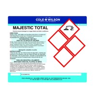MAJESTIC TOTAL DETERGENT 25KG BAG COLE WILSON (55lb) 40 skid